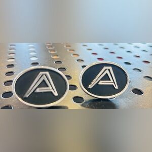 Initial A Cufflinks vintage Monogram Cuff Links HICKOK USA Formal Wear